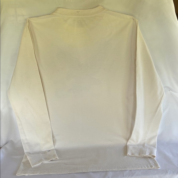 Pre-Loved Tommy Hilfiger Ivory Long Sleeve T-Shirt Size 16-18 - Picture 6 of 9